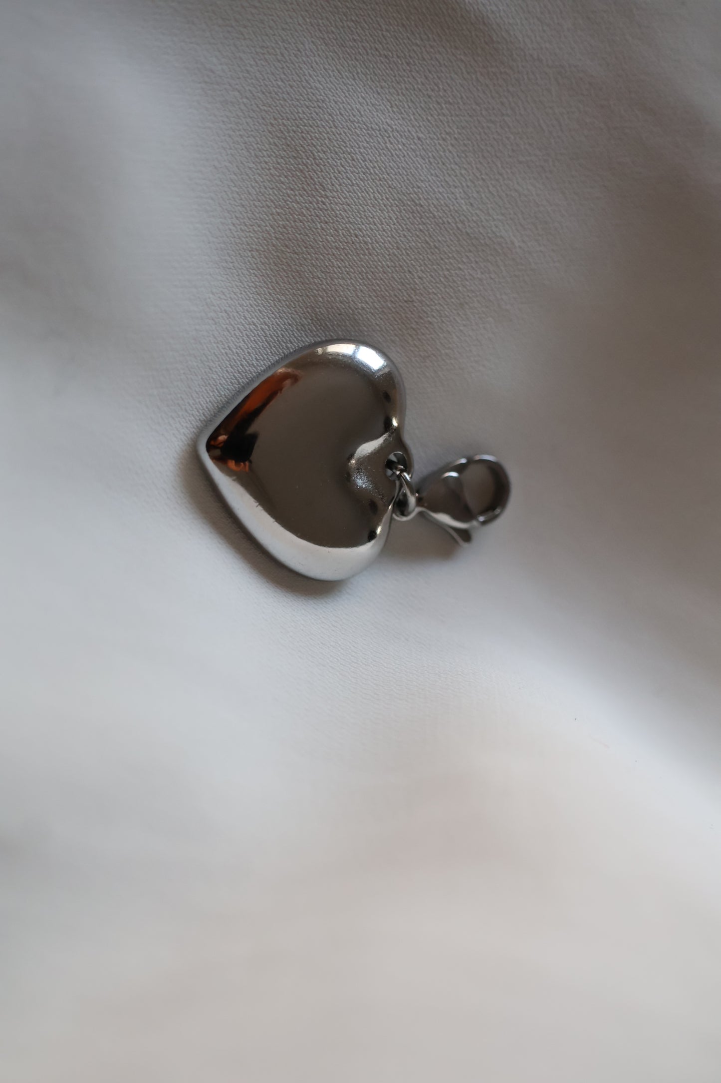 Charms cœur argenté