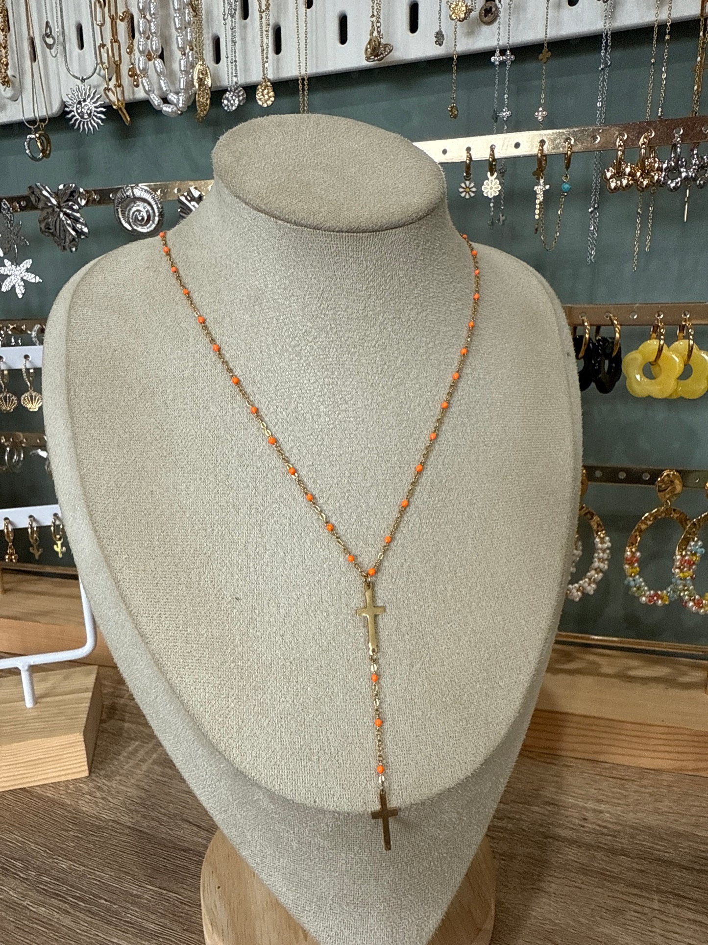 Collier Mya Y croix