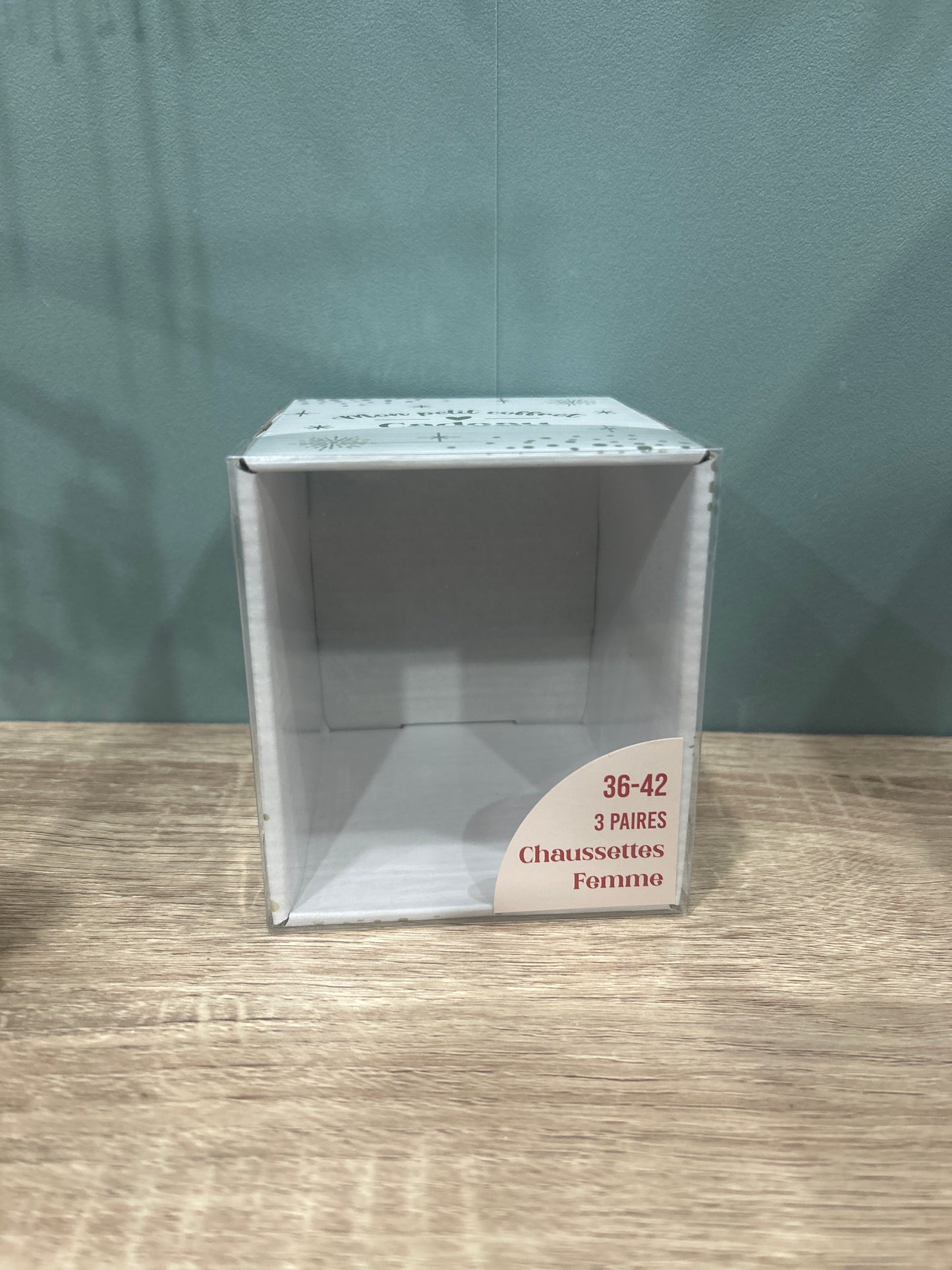 Box chaussettes vide