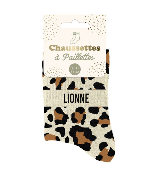 Chaussettes à paillettes Lionne