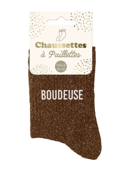 Chaussettes à paillettes Boudeuse
