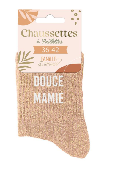 Chaussettes à paillettes Douce Mamie