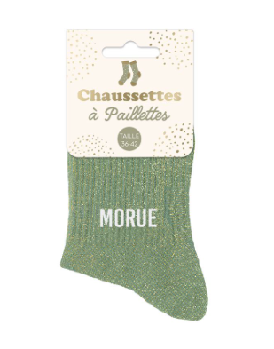Chaussettes à paillettes Morue