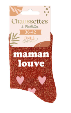 Chaussettes à paillettes Maman Louve
