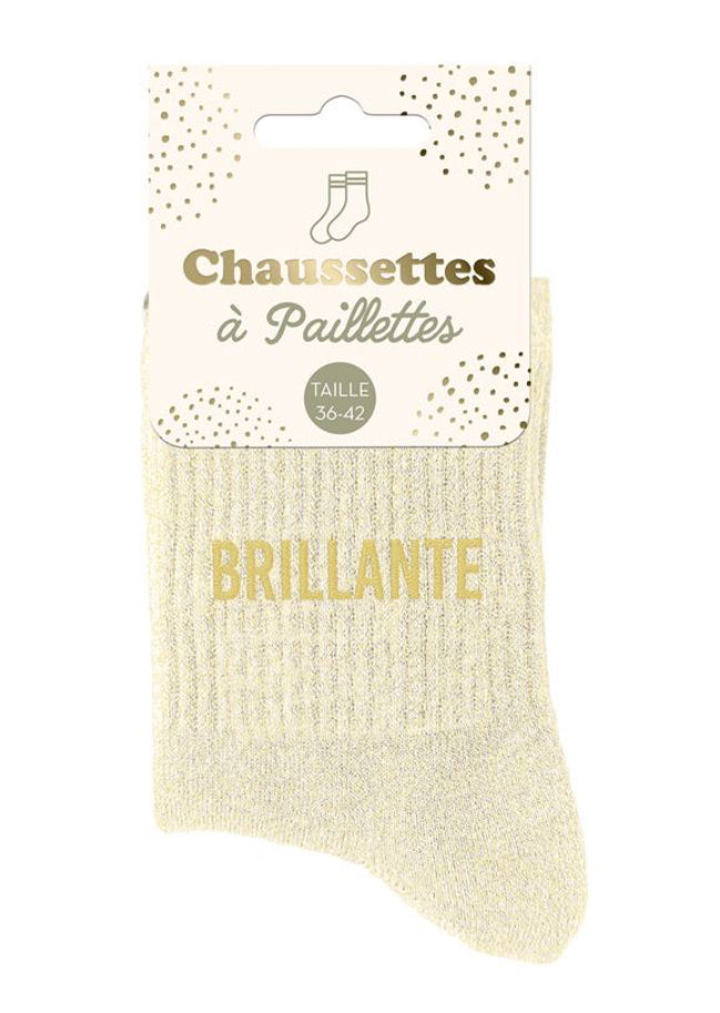 Chaussettes à paillettes Brillante