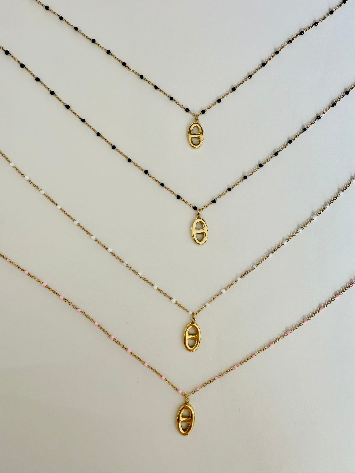 Collier Mya maille Marine