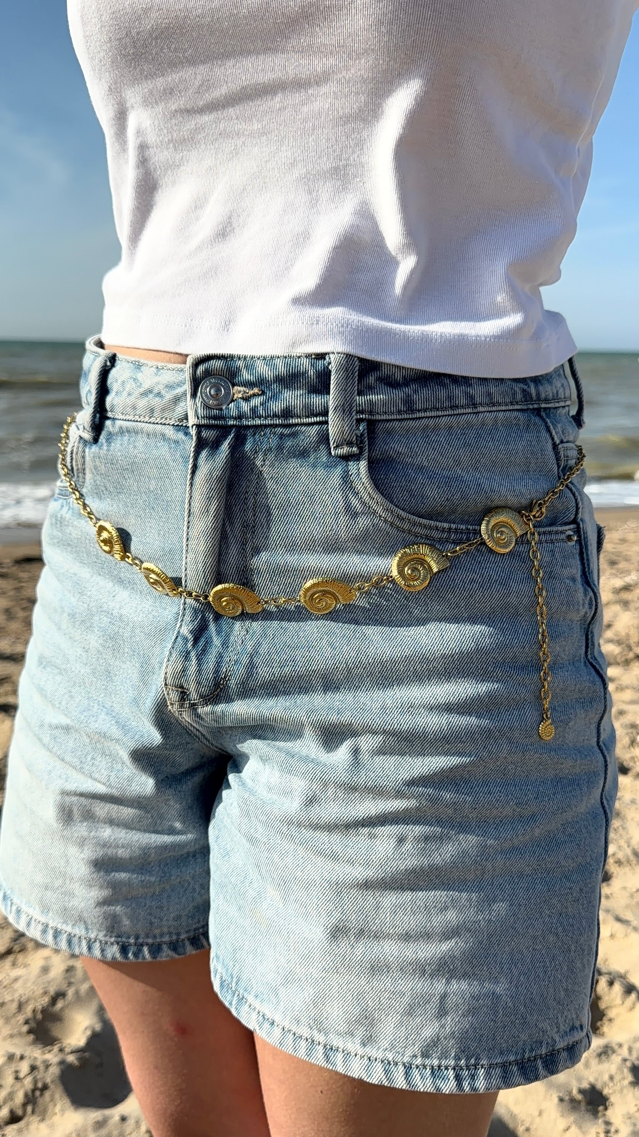 Chaîne de taille coquillage