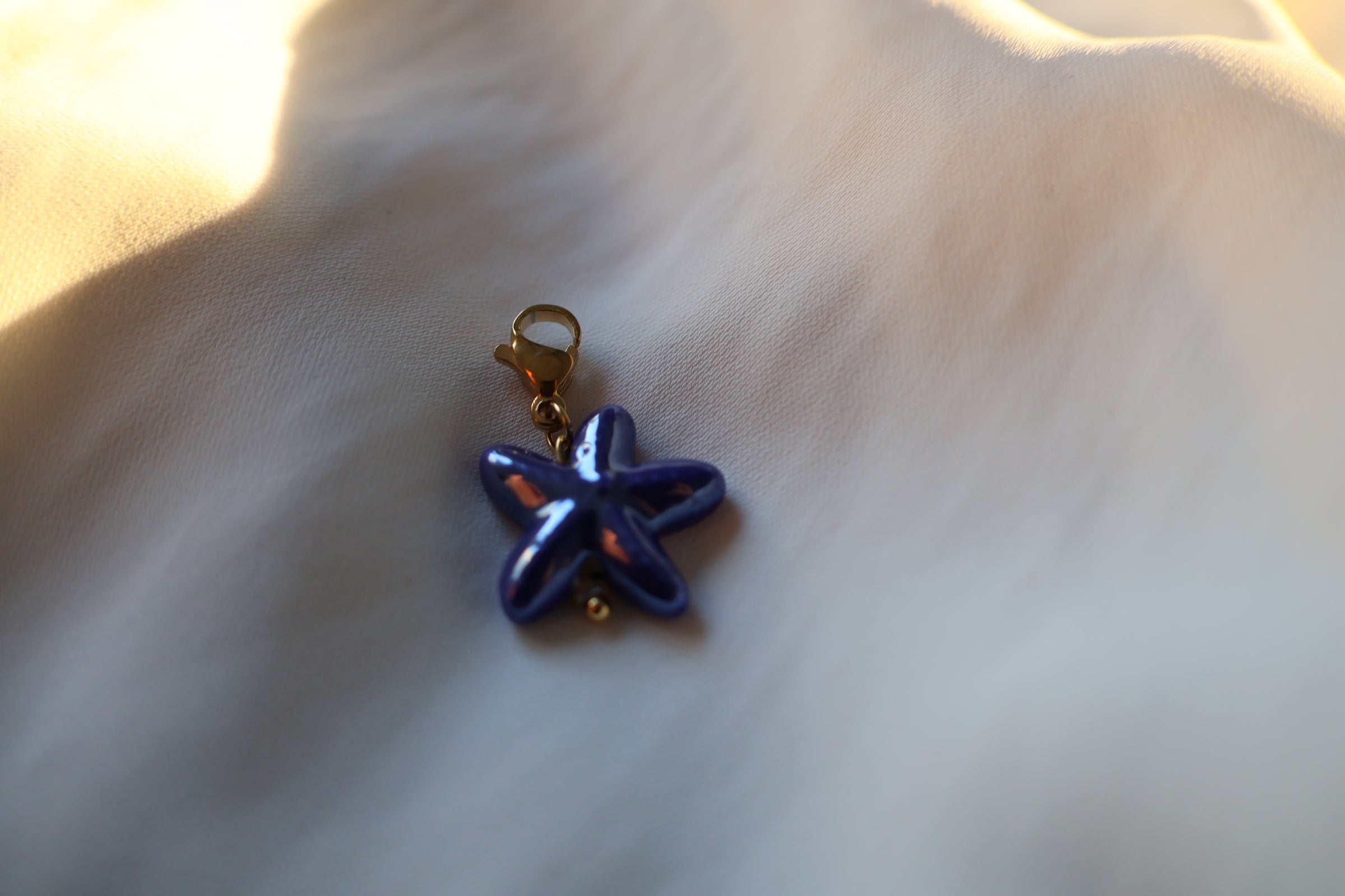 Charms étoile de mer bleue