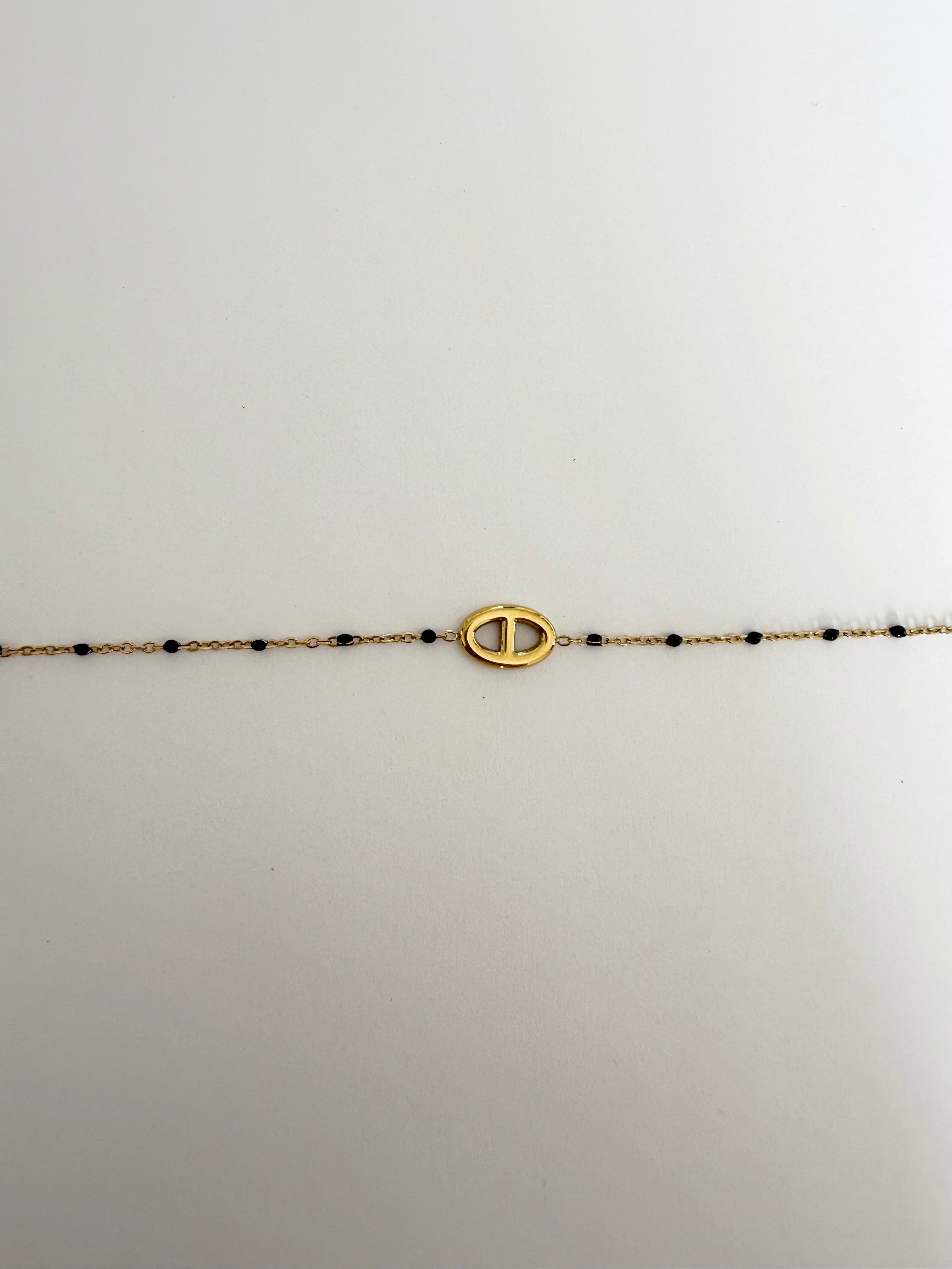 Bracelet Mya maille Marine