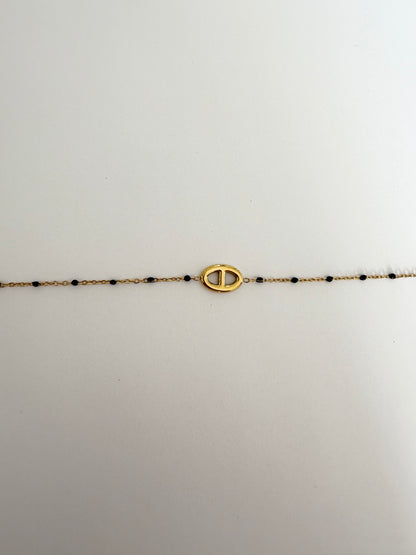 Bracelet Mya maille Marine