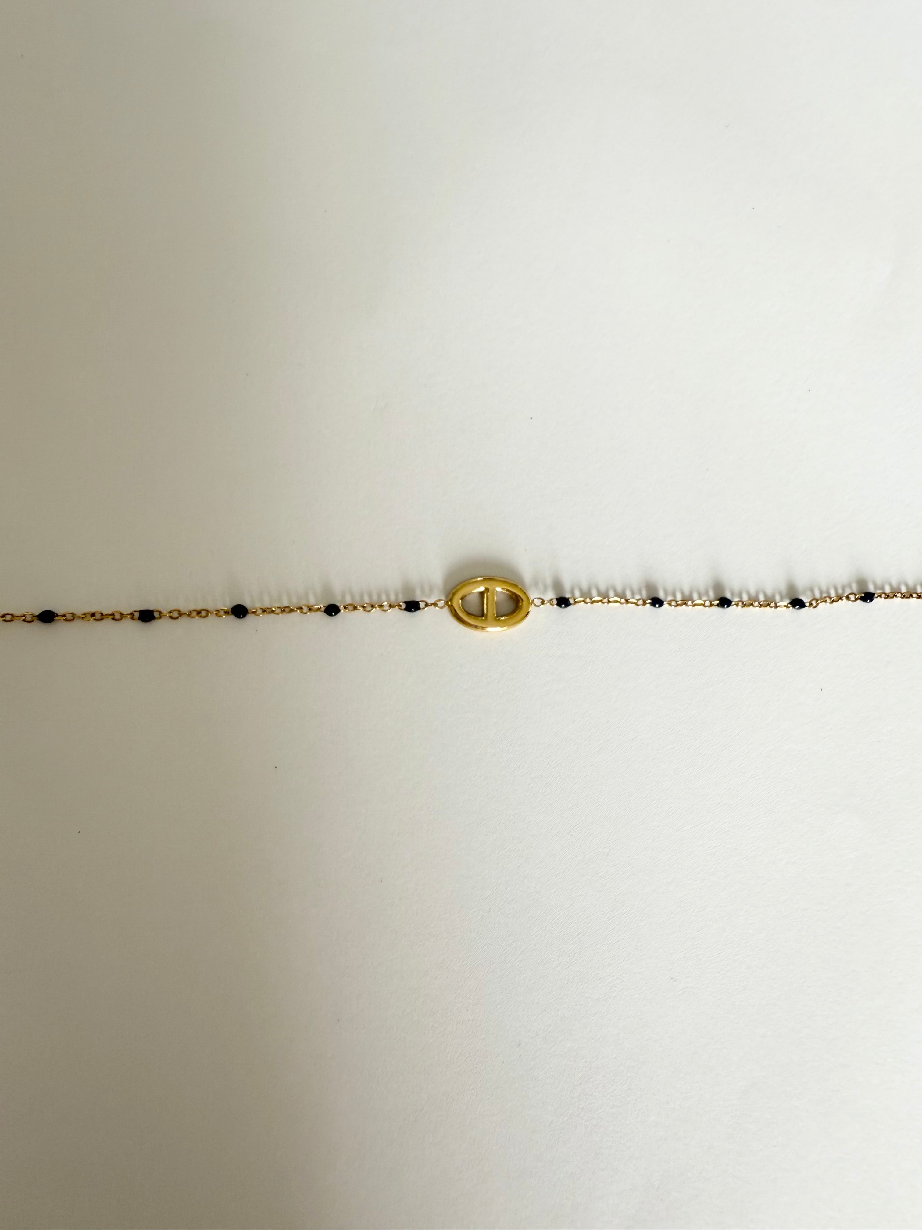 Bracelet Mya maille Marine