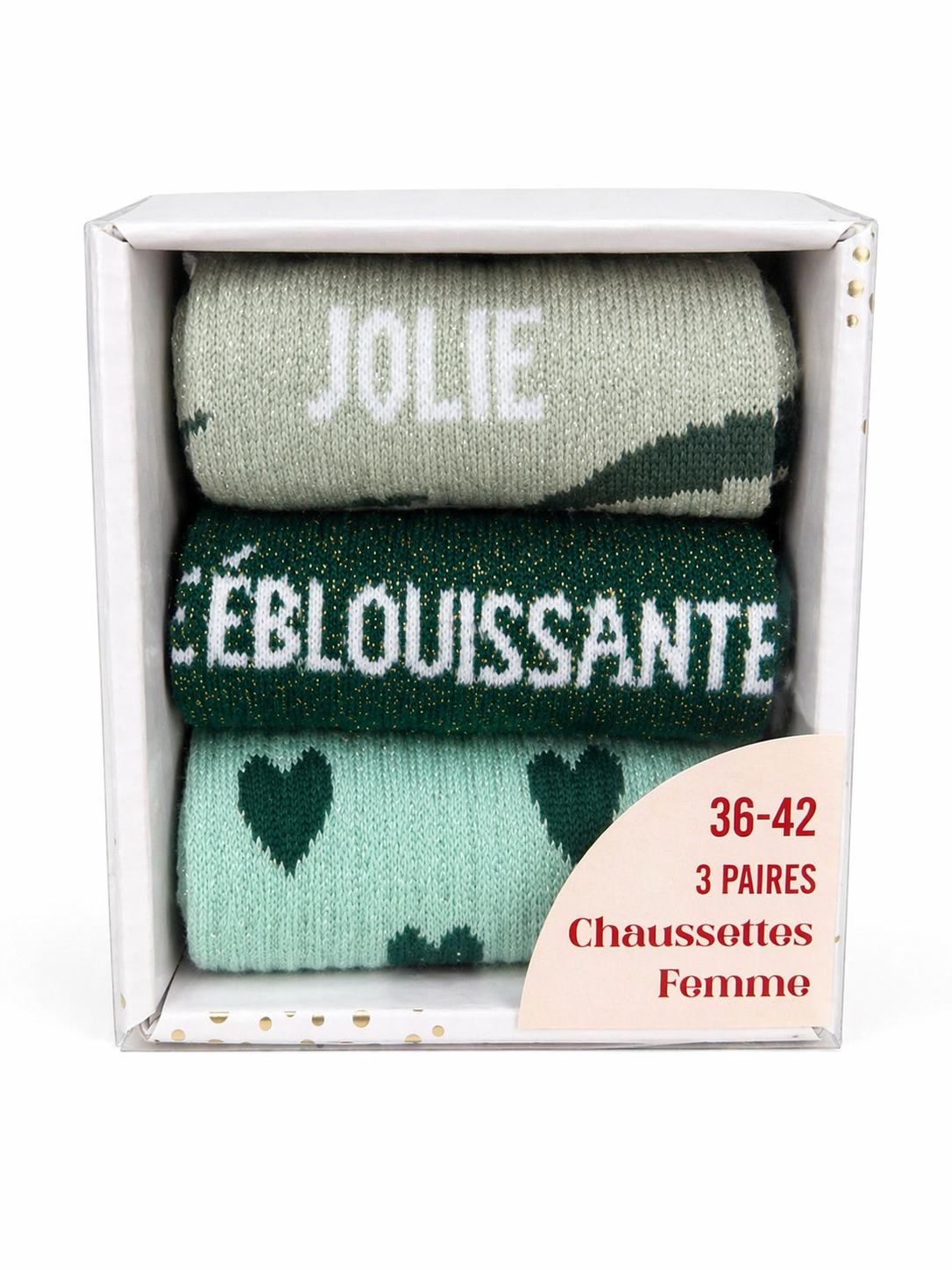 Box cadeau Jolie, Éblouissante et Coeur