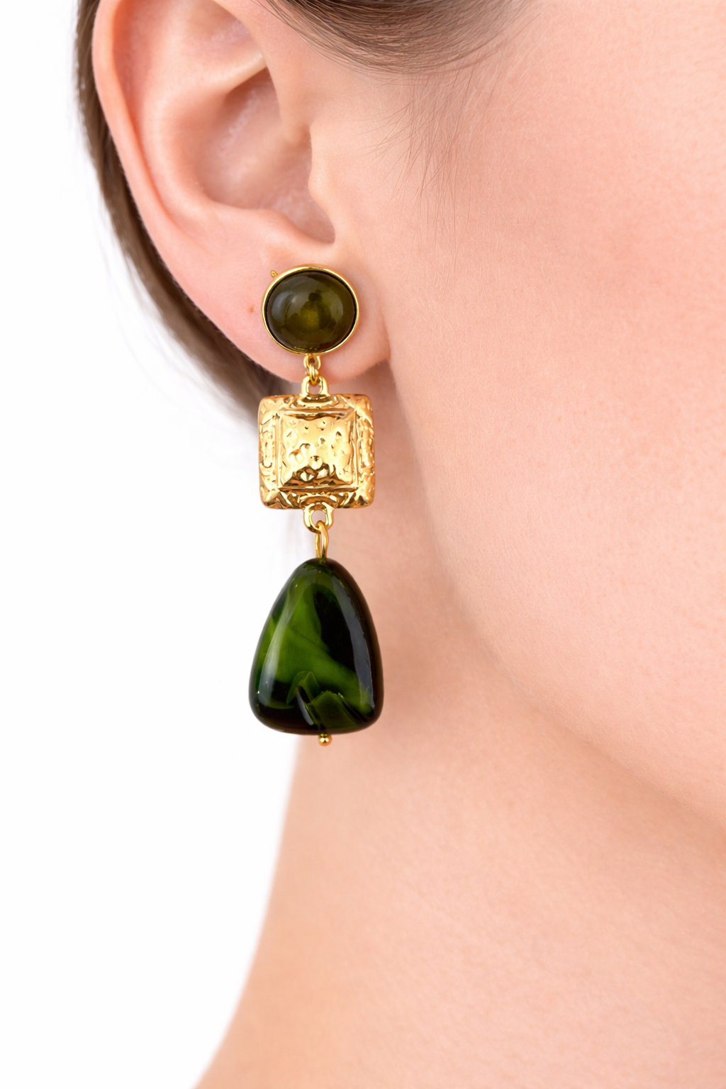 Boucles d'oreilles Jade
