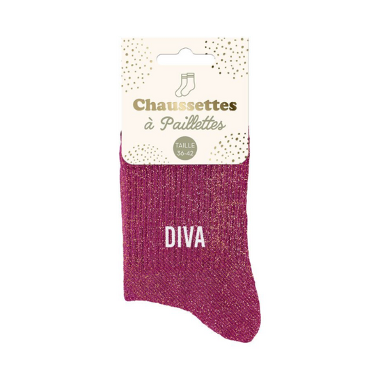 Chaussettes à paillettes Diva