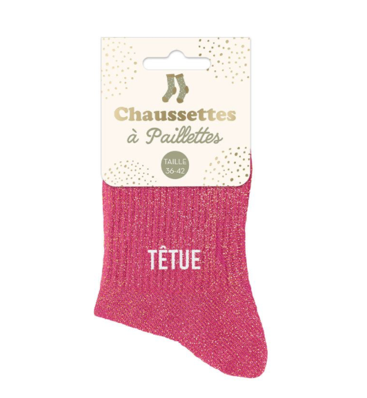 Chaussettes à paillettes Têtue
