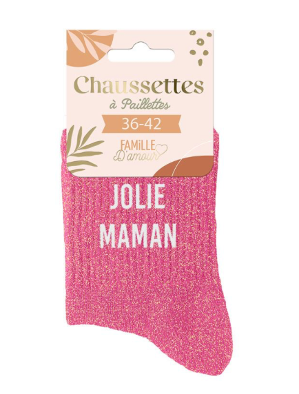 Chaussettes à paillettes Jolie Maman