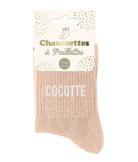 Chaussettes à paillettes Cocotte