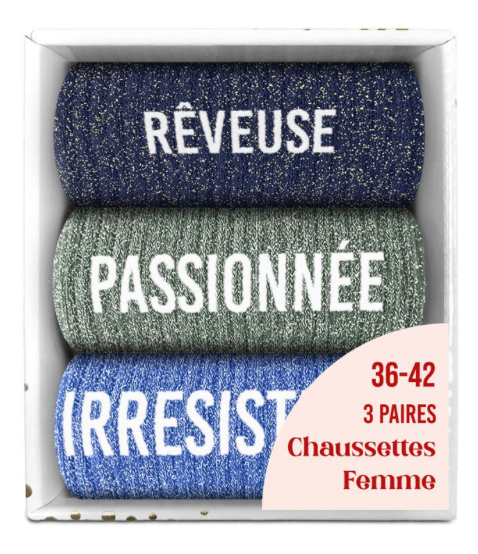 Box cadeau Rêveuse, Passionnée, Irrésistible