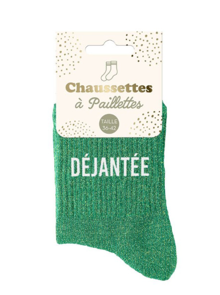 Chaussettes à paillettes Déjantée