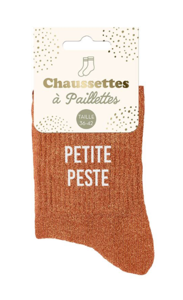 Chaussettes à paillettes Petite Peste