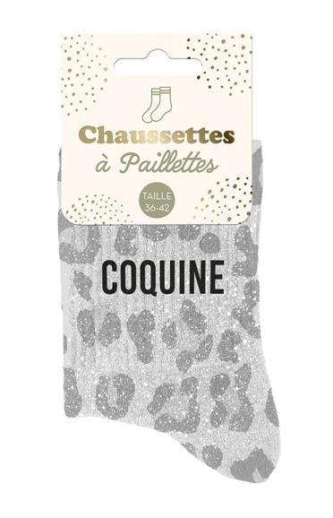 Chaussettes à paillettes Coquine