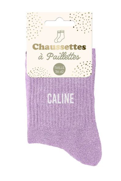 Chaussettes à paillettes Caline
