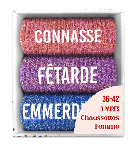 Box cadeau Connasse, Fêtarde, Emmerdeuse