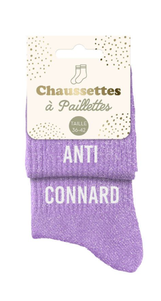 Chaussettes à paillettes Anti-Connard