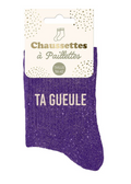 Chaussettes à paillettes Ta Gueule