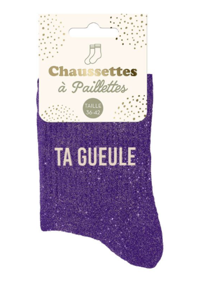 Chaussettes à paillettes Ta Gueule