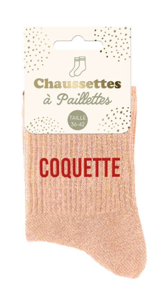 Chaussettes à paillettes Coquette