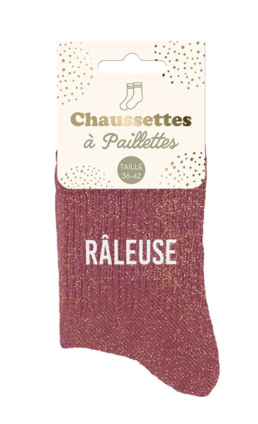 Chaussettes à paillettes Râleuse