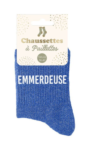 Chaussettes à paillettes Emmerdeuse