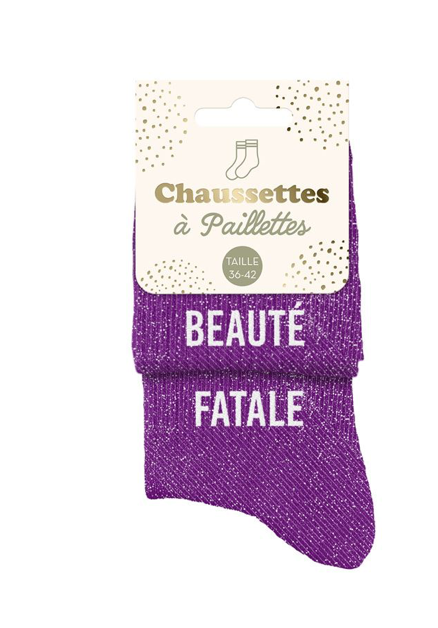 Chaussettes à paillettes Beauté Fatale