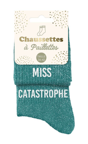 Chaussettes à paillettes Miss Catastrophe