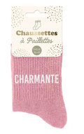 Chaussettes à paillettes charmante