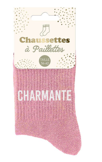 Chaussettes à paillettes charmante