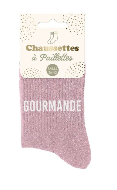 Chaussettes à paillettes Gourmande