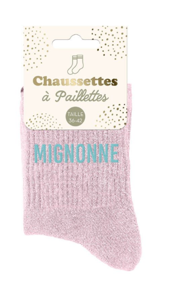 Chaussettes à paillettes Mignonne