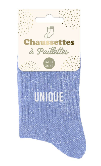 Chaussettes à paillettes Unique