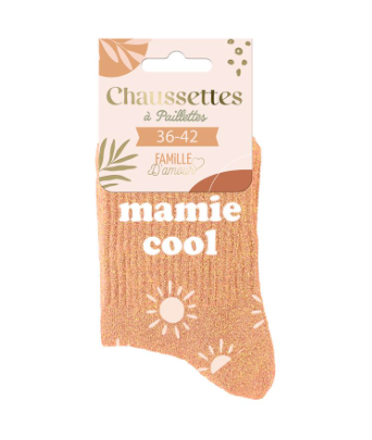 Chaussettes à paillettes Mamie Cool