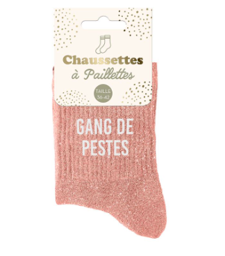 Chaussettes à paillettes Gang de peste