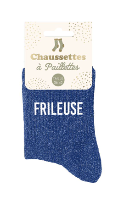 Chaussettes à paillettes Frileuse