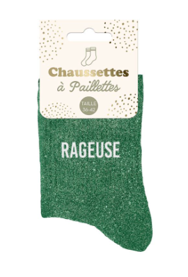 Chaussettes à paillettes Rageuse