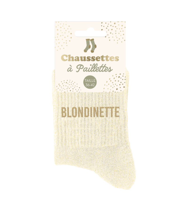 Chaussettes à paillettes Blondinette