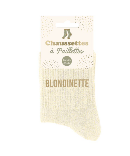 Chaussettes à paillettes Blondinette