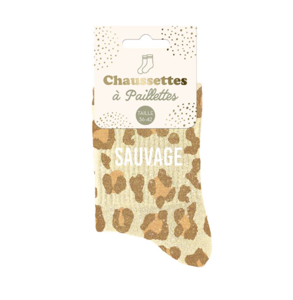 Chaussettes à paillettes Sauvage
