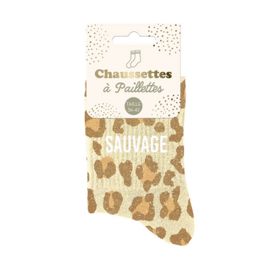 Chaussettes à paillettes Sauvage