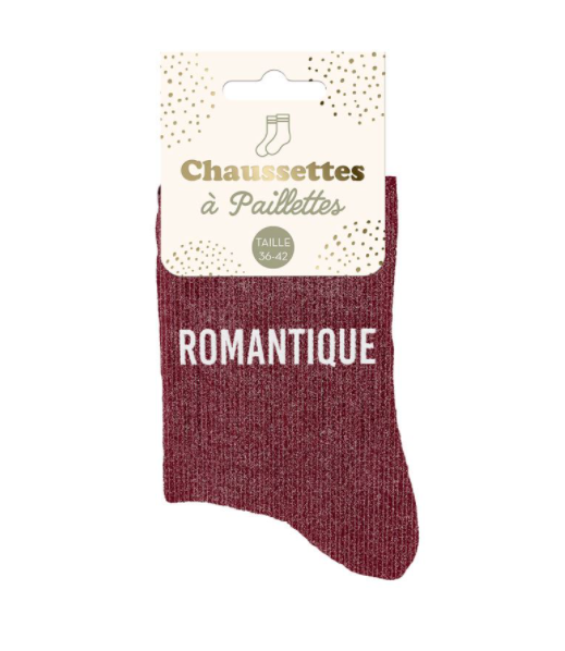 Chaussettes à paillettes Romantique