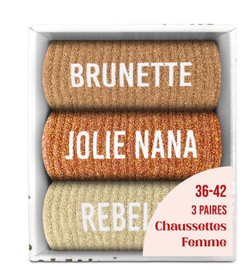 Box cadeau Brunette, Jolie Nana, Rebelle